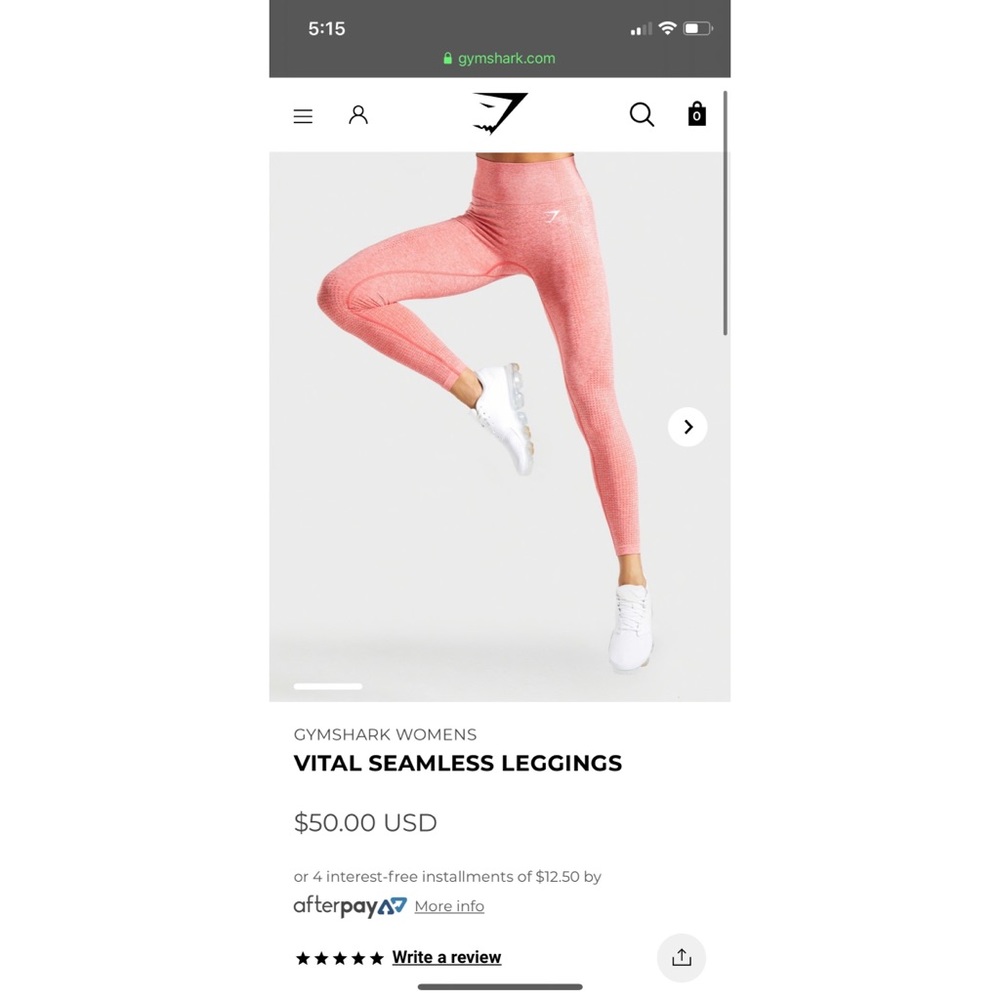 Gymshark Vital Seamless - Coral